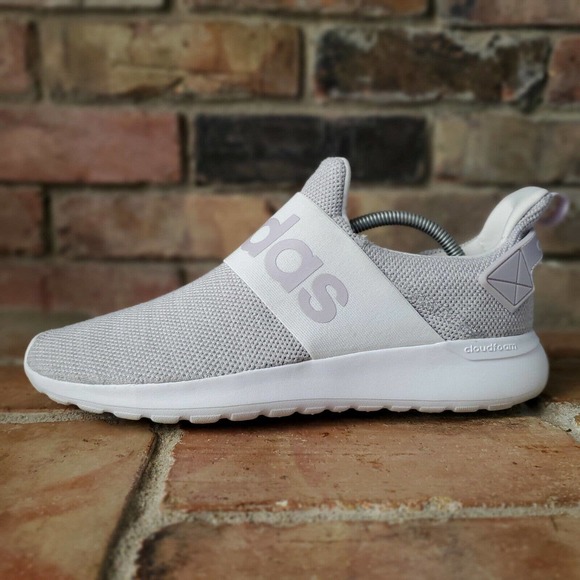 adidas Shoes - adidas Womens 11 Lite Racer Adapt Slip On Running Sneaker Shoe White Grey EG3569